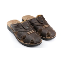 Gezer Yazlık Erkek Çıtçıtlı Ayarlanabilir Terlik-Sandalet (554653102) Kahverengi