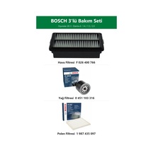 Bosch 3'lü Filtre Bakım Seti Hyundai İ30 3 1.4 T-gdı 140 Hp 2016 Sonrası Hava Yağ Polen