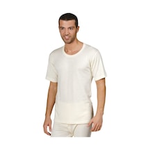 Momslab Unisex Bej Kısa Kol Içlik Siyah