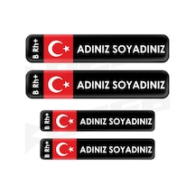 MOTOSİKLET KAN GRUBU STİCKER ETİKET LONG MODEL DAMLA ETİKET