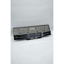 El Yazı Fontlu Ortası Gümüş Parçalı Kişiye Özel İsimli Pleksi Araba Plakalığı - 848648018