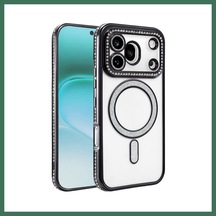 En-cag Huawei Honor 600 Pro Joke Simli Magneticsafe Kılıf - Siyah Bss