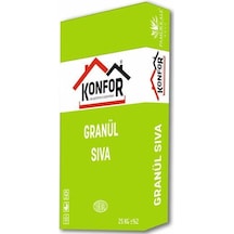 Konfor Granül Sıva Kalın Beyaz 25 Kg