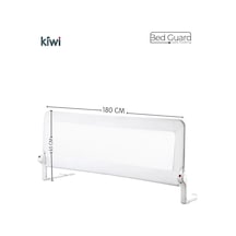 Kiwi Bedguard Çocuk Yatak Koruyucu Bariyeri, Yatak Korkuluğu 180 Cm
