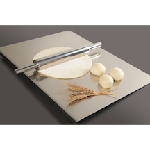 Cooker 45 Cm Paslanmaz Çelik Merdane Hamur Açma Aparatı Ckr3786