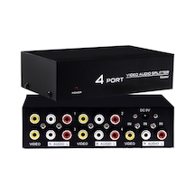 Powermaster Av-104 4 Port Video Audio Splitter