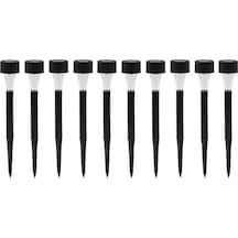 Güneş Enerjili Bahçe Lambası Plastik Saplama 10lu Set 1