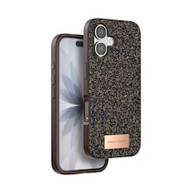Onegif Apple iPhone Uyumlu,  17 Bright Simli Kapak - Gold