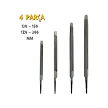 Sgs Üçgen Eğe Seti Kalın Dişli - 130-150-180-200 Mm. - 4 Parça