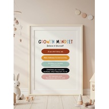 Growth Mindset Dijital Baskı Poster Çerçevesiz