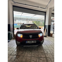 3 İnç Bi Xenon Mercek Kare Model Turuncu Beyaz Angelli Kapak Set