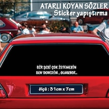 Bir Şeyi Çok İstemeyin - Cam Yazıları Sticker Tiktok Whatsapp Sözleri