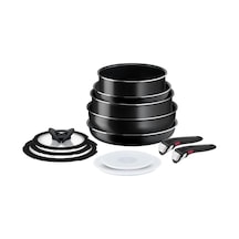 Ingenio Simplecook 1x Büyük Tava Tencere Seti - 12 Parça 001 Siyah