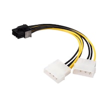 8 Pin Pci Express Ekran Kartı Power Güç Çevirici Çoklayıcı Kablo