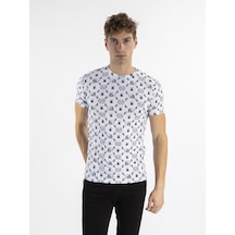 Philipp Plein Erkek T-shirt PP538P Beyaz