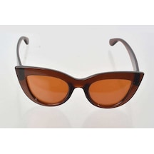 Kahverengi Çerçeve Cat Eye Kadın Güneş Gözlüğü - Moda Gözlük Belirtilmemiş 37640835
