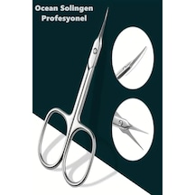 Solingen Ocean Kıvrımlı Tırnak Eti Makası Profesyonel Manikür Küçük Makas Paslanmaz Çelik