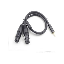 1 Stereo Erkek-2 Xlr Dişi Kablo 50 Cm