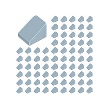 Yedek Parçalar: Slope: 100 Adet 1x1x2/3 Kum Mavisi - Sand Blue 54200