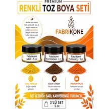 3'lü Set Premium Parafin Soya Wax Toz Mum Boyası Hobi Seti - 5 Cc Sarı, Kahverengi, Turuncu Bkfab3srkht5g Karışık