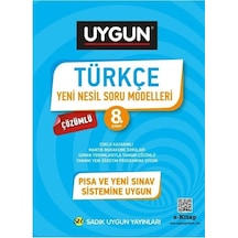 8 Sınıf Türkçe Yeni Nesil Soru Modelleri Sadık Uygun Yayınları