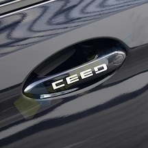 Kia Ceed Kapı Kolu Jant Oto Sticker Etiket 10 Adet Kaliteli Folyo 10 X 1 Cm