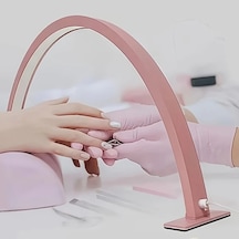 Willowhaven Pembe Ark Tırnak Lambası Ayarlanabilir Parlaklık Renk Sıcaklığı 3 Aydınlatma Modu Pembe Yay Tırnak Lambası