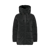 Only Kadın Onlece Kapüşonlu Uzun Şişme Mont 15337248 Siyah Siyah