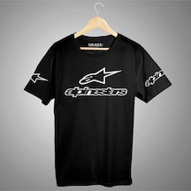 Startmore Alpinestars Baskılı Tişört Siyah