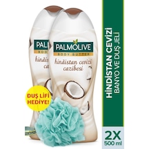 Palmolive Body Butter Hindistan Cevizi Cazibesi Banyo ve Duş Jeli 2 x 500 ML + Duş Lifi