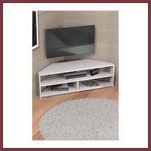 Storeşahin Köşe Tv Ünitesi Beyaz 140 Cm Shn0720