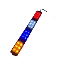 Polis Çakar Ip65 2835smd Kırmızı Mavi Sarı Beyaz Flaş Strobe Işıklar Aydınlatma Oto Araba Motor 200lm Led Dc 12v 24w 24 Göz Led 4 Renk 203x26mm