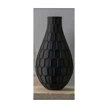 Modern Dekoratif Vazo 20 Cm Siyah Siyah
