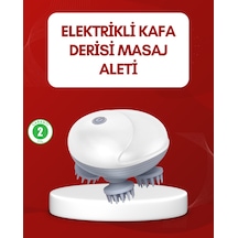 Su Geçirmez Elektrikli Kafa Masaj Cihazı Ipx7 Siyah