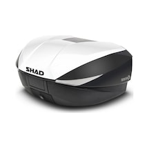 Motosiklet Arka Çanta 3 Kademeli Genişleyebilir Topcase Cover White 58 Lt