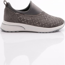 Dgn 404 Kadin Demir Taşli Sneaker Ayakkabi 404-2494-R12828 Gri - Beyaz