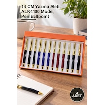 4 Adet Tükenmez Kalem 14 Cm Yazma Aleti, Alk4100 Model, Pen Ballpoint 1