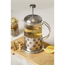 Borosilikat Cam French Press 350 Ml Şeffaf