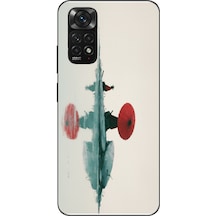 Redmi Note 11 - 11s Uyumlu Japon Şemsiyesi Baskılı Silikon Kılıf Renkli