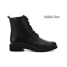 Gönderi(R) Gönderi R Kadın Siyah Fermuarlı Kauçuk Taban Hakiki Deri Postal Bot Dkzb61346498 Siyah
