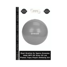 Özel Üretim Ev Sporu Esneme Hobi Bpt-55 Grey 55 Cm Plates Topu Poşet Ambalaj Gri