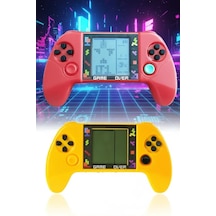 Ers Taşınabilir Tetris Oyun Konsolu Renkli Retro Oyun Aleti Çocuklar İçin Eğlenceli Mini Konsol