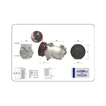 Gua 51335 Klima Kompresörü Sıfır Ürün Renault Megane I 96 Scenıc I 96 Megane Iı 02 08 Scenıc Iı 02 08 Qash Qaı J10 06 13 1.4 K4j 1.5dci K9k 1.6 K4m 1.9dci F9q 2.0 F4r 12v 6 Kanal 125mm 8200316164-7711135105-8200050141