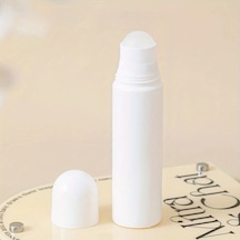 Hightower White 3.38oz Plastik Rulo Şişe Yuvarlak Top Dispenser Seyahat Boyu Yeniden Doldurulabilir