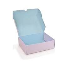 Kurabiye Kutusu Pembe-mavi 23 X 17 Cm 25 Adet