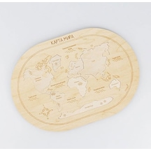 Ahşap Ambulans Şekilli Eğitici Puzzle
