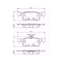 Peugeot 308 Ii 1.6 2013-2020 Bosch Arka Fren Balatası N11.9761