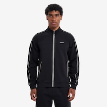 Lescon Siyah Erkek Fermuarlı Sweatshirt 26n-1124