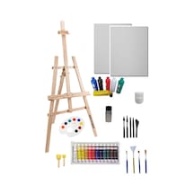 Resim Başlangıç Seti 2-şövale Şövalye , Tuval Tual Seti , Ressam Akrilik Yağlı Boya Resim Set Standart