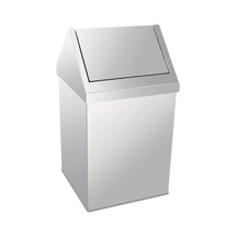 Krom Çatı Kapaklı Çöp Kovası 54 Lt 430 Kalite